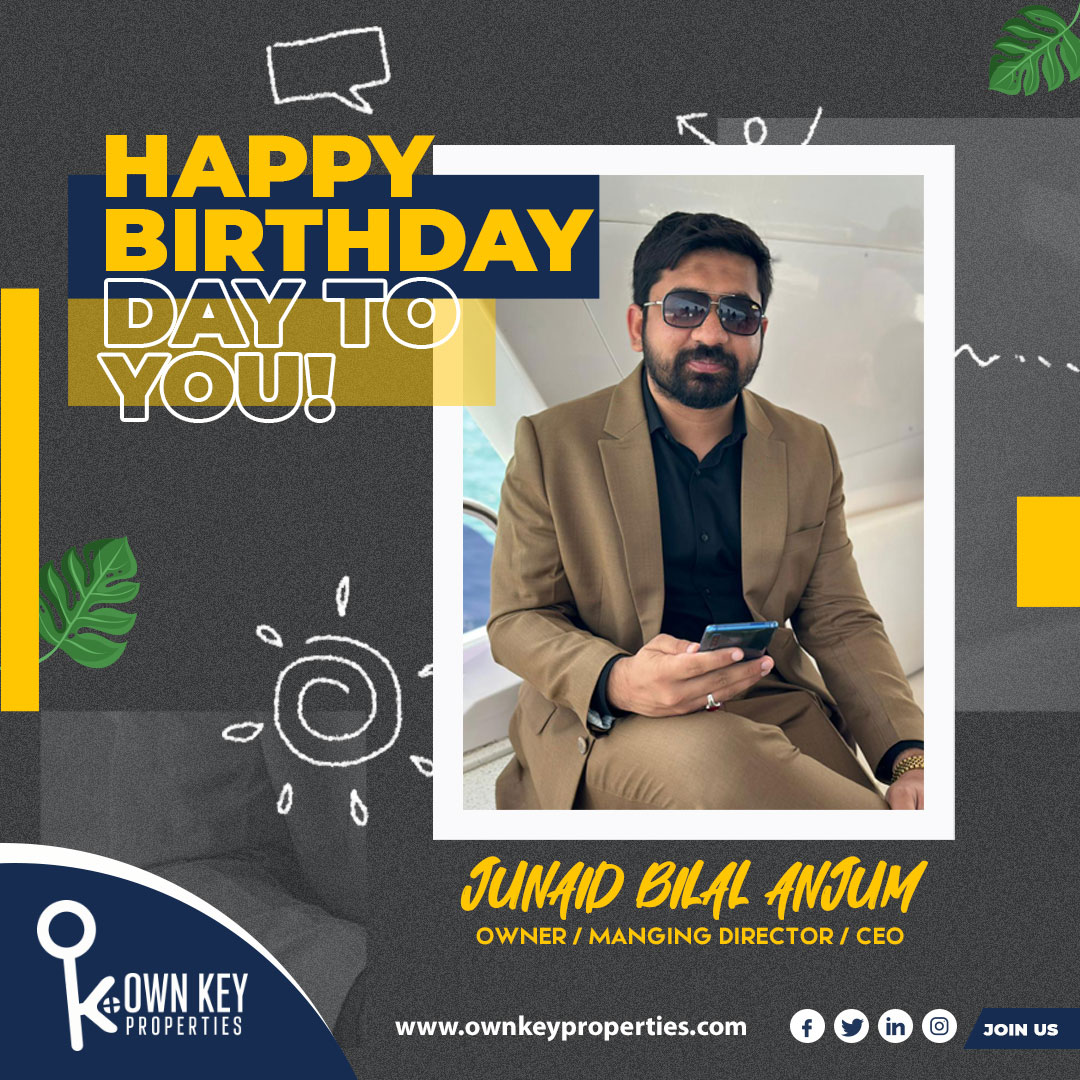 ownkeyproperty's tweet photo. Wish You a #happybirthday!
Mr. Junaid Bilal Anjum🎉😍

May you have all the #love your heart can #hold, all the #happiness a #day can #bring, and all the #blessings a #ife can unfold❤️
#ownkeyproperties
#wishing #celebration #UAE #chachalahoridubai #appreciate #grateful #birthday https://t.co/IF5vh3kySH