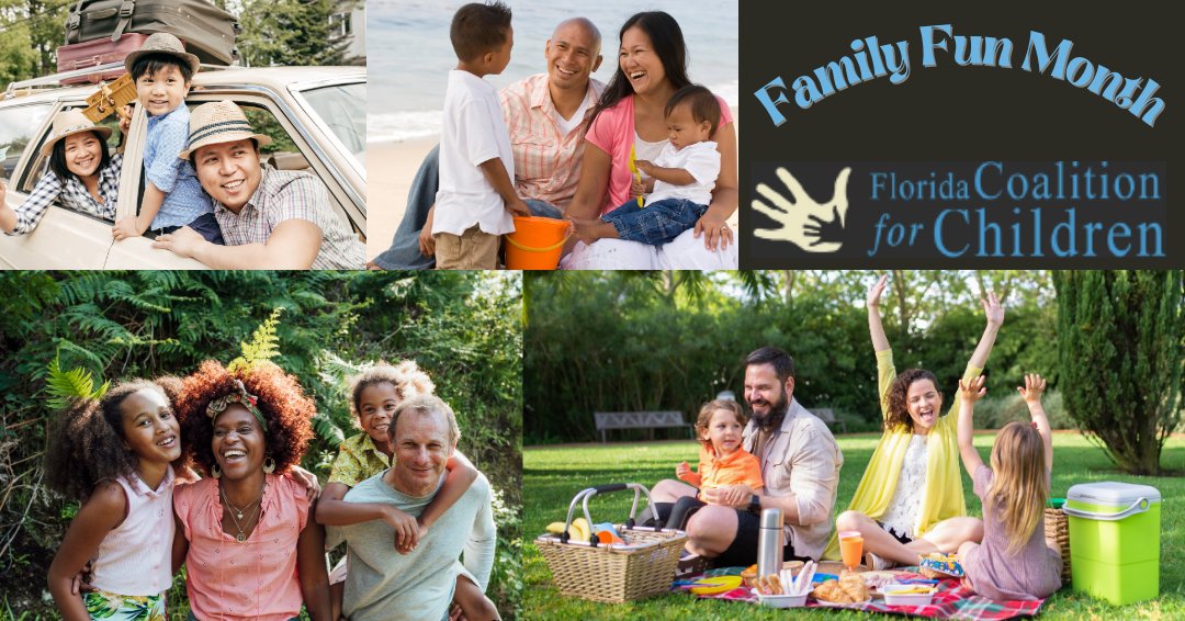 FLchildren1's tweet image. August is Family Fun Month. It serves as a reminder to make time for each other in today&apos;s busy world and to create lasting connections that contribute to the emotional well-being and a sense of belonging that every child needs. #FamilyFunMonth #FLChildren