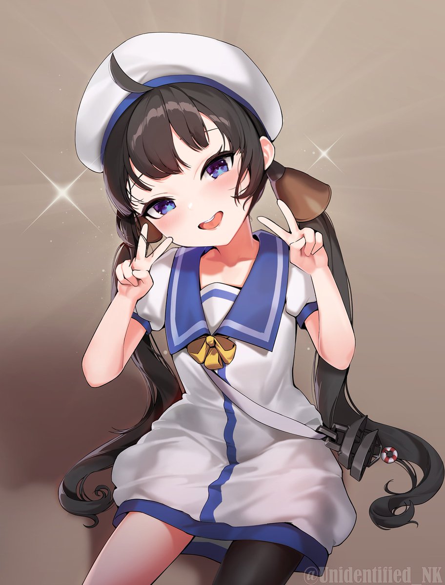 艦これ「ふーふちゃん... #艦これ #第二十二号海防艦」|未確認_猫のイラスト