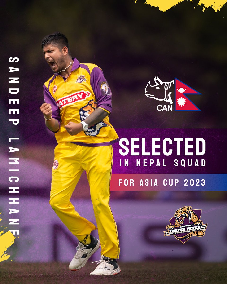 🇳🇵🏏 Roar Louder for BigCat Sandeep Lamichhane in the Nepal Squad for Asia Cup 2023! 📞🌟