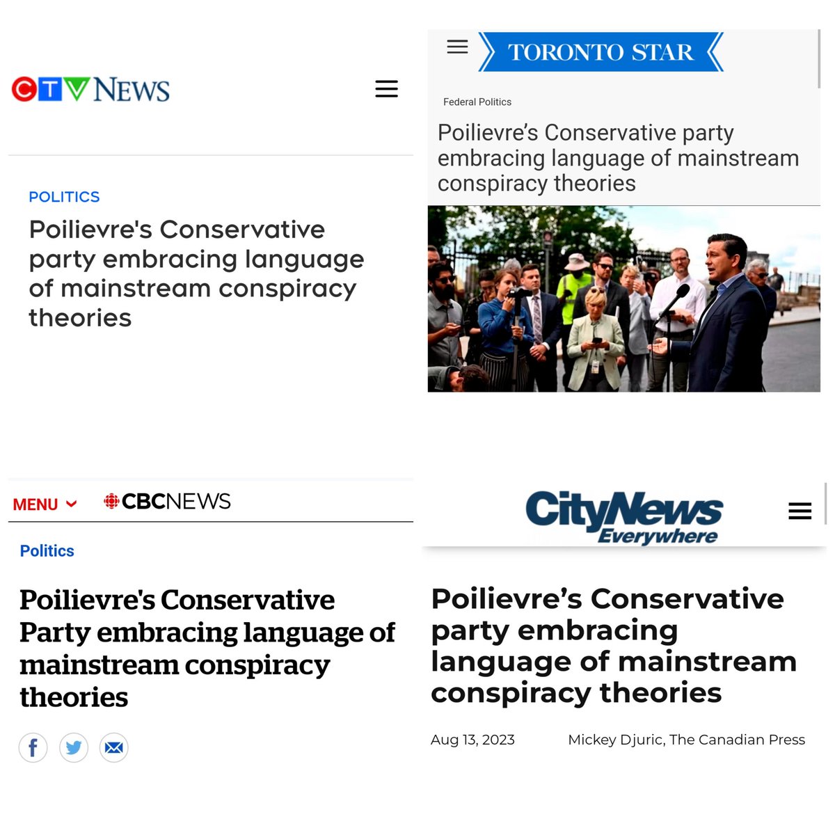 covid_parent's tweet image. Canadian news outlets are unbiased, uncoordinated, and completely independent.