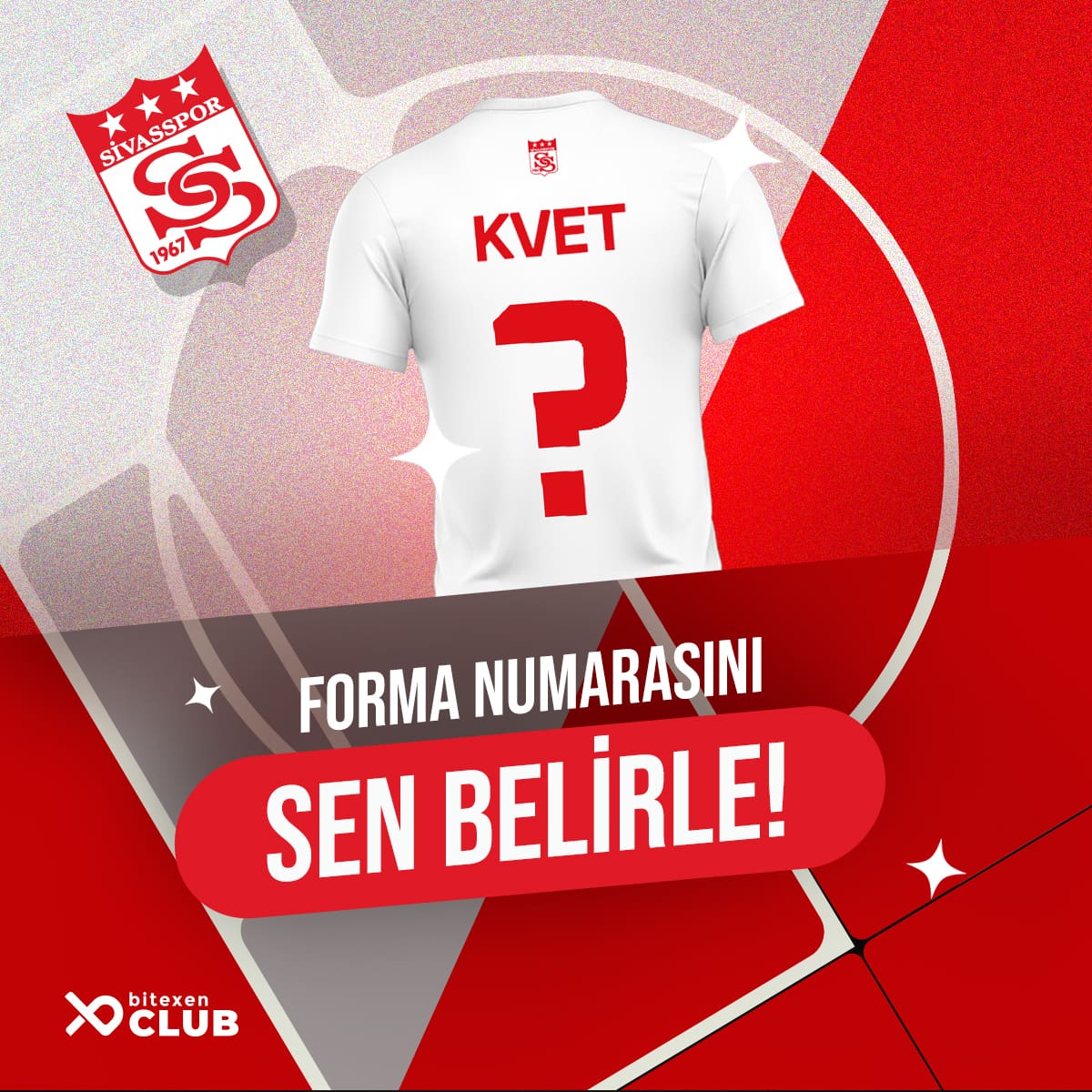 EMS Yapı @Sivasspor'un yeni transferi Roman Kvet’in numarasını Yiğidolar seçiyor! Hemen #BitexenClub uygulamasında yer alan ankete katıl, takımının yeni oyuncusunun forma numarasını sen belirle! ⚽

Uygulamayı indirmek için: bit.ly/3SVLGHF

#EMSYapıSivasspor #RomanKvet