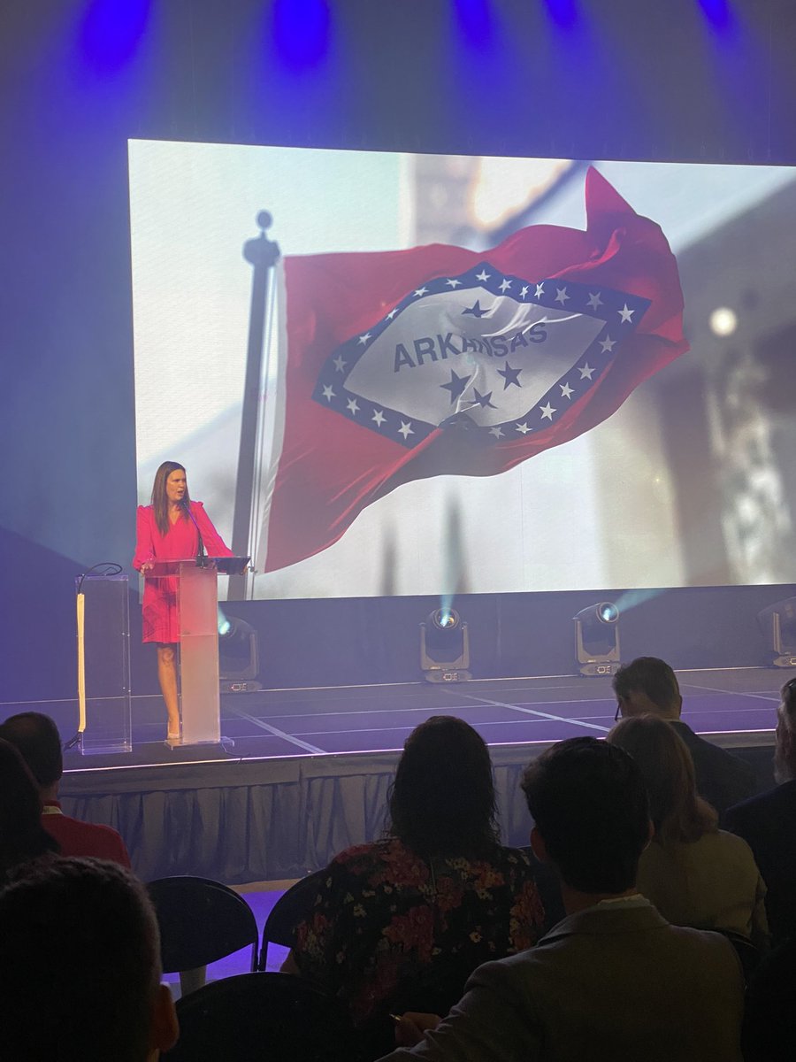 HAPPENING NOW:

AR Gov. <a href="/SarahHuckabee/">Sarah Huckabee Sanders</a> on the #VenCen2023 mainstage.