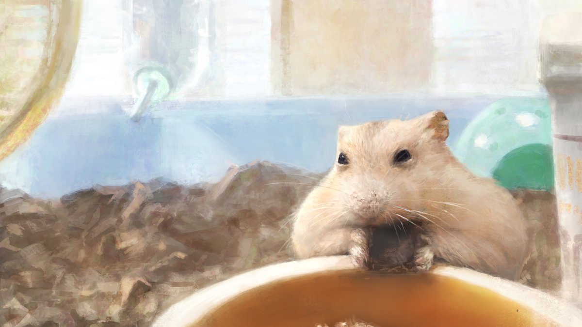 yuuzui63's tweet photo. (>°ω ° <  )

Time-lapse video:
https://t.co/6E7CiOhwML

#digitalpainting #hamster #hamsterdaily #電繪 #倉鼠 #デジタルイラスト #ハムスター https://t.co/dxUuAkoEB8