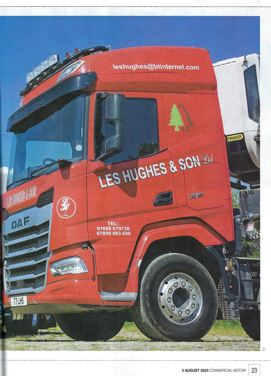 One of our customers Les Hughes & Son Ltd featured in Commercial Motor magazine recently and spoke about all things New Gen DAF XF530 Vs. Scania 560 R XT!

#DAF #daftrucks #NewGeneration #xf #NewGenerationDAF #HGV #trucks #commercialmotor #magazine #magazinefeature #MagazineCover