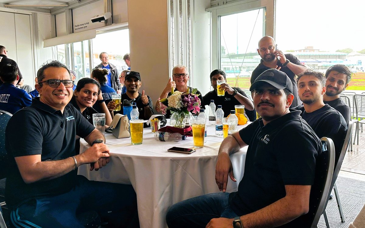 simplexsvcs's tweet photo. #TeamSimplex had a great time over the weekend at 'Workplace Bashes 2023'ย hosted by @SussexCricketFd.
We won three out of the four matches, and considering it was a washout after that and no overall winner for the tournament was declared, we raised a toast to ourselves. ๐ https://t.co/eBstTX8WGC