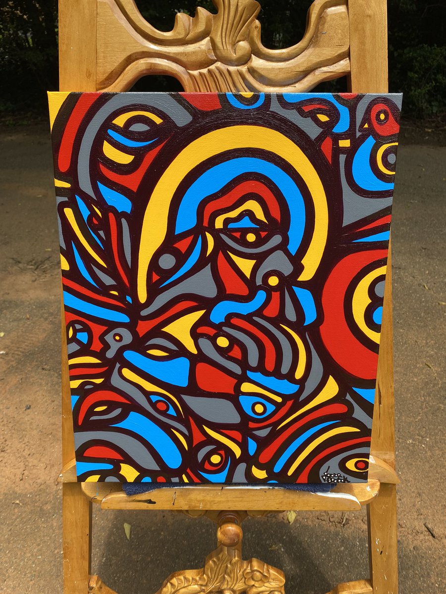 jesseblalockart's tweet photo. Eat, 2023
Acrylic on Canvas
(16”x20”) 

#ventingthroughcolor #eat #inspire #acrylicpainting #hungry #canvas #jesseblalockart https://t.co/q4XKWeE1x2
