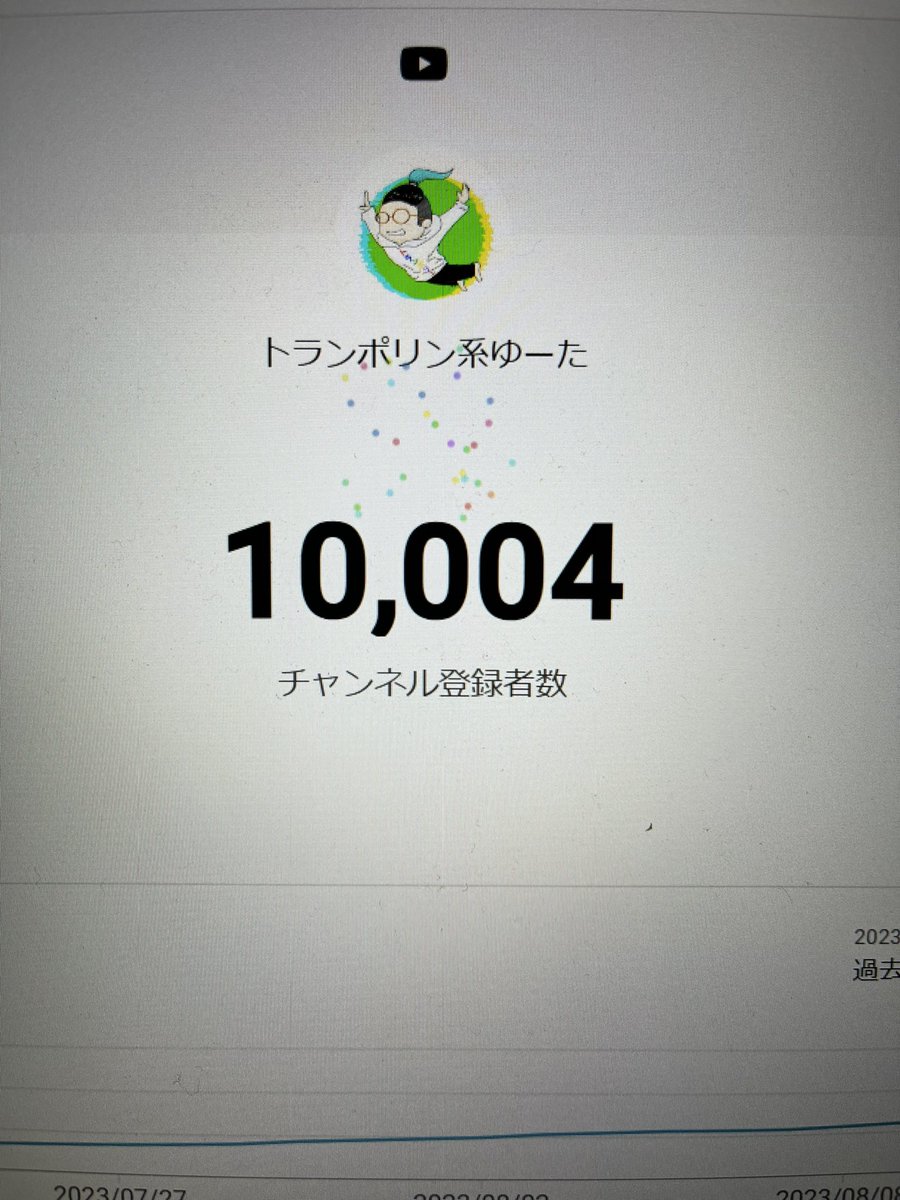 祝！YouTubeチャンネル登録者10,000人突破！！

ようやく万の桁に乗りました🔥
いつも見てくださってる方ありがとうございます🥰

れいじ(＠jumpclimb )やったぜー！！🔥🔥