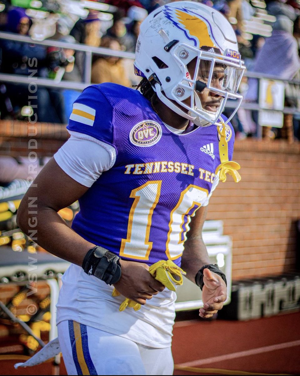 Blessed to receive an offer from @TNTechFootball 🟣🟡 @CoachBRobbins @GreeneDevilsFB @CoachTevaHarris @CoachBGillespie @RileyElite3 @_Elite3 @TNTechFootball