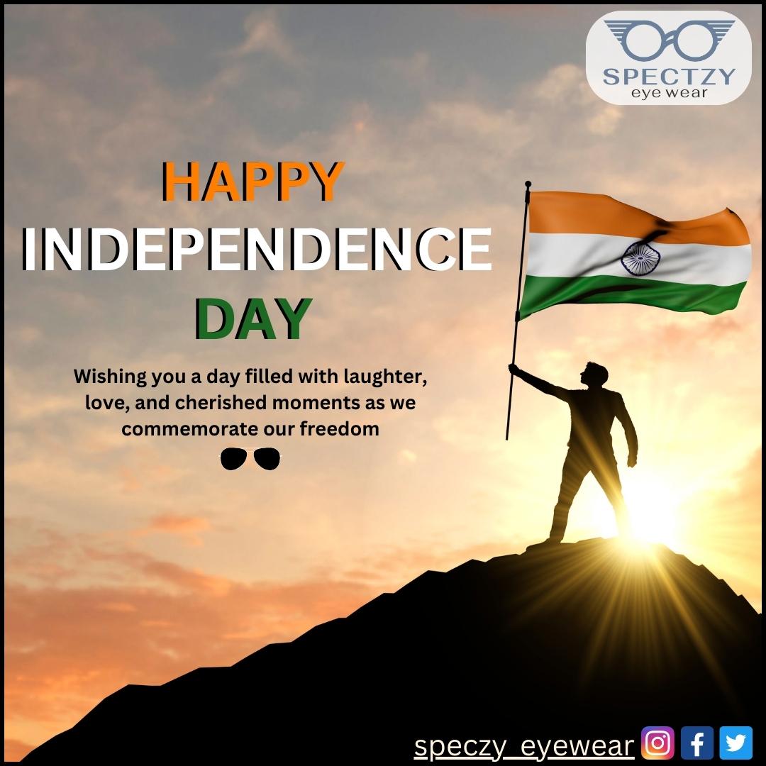 speczyeyewear's tweet photo. “May the Indian tricolor always fly high. Warm wishes on the grand occasion of Independence Day.”

#15august #independenceday #freedom #happyindependenceday #independence  #independencedayindia #indianarmy #celebration #jaihind #proudindian #indianflag #spectzy #eyewear https://t.co/x1jUec1m5n