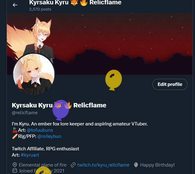 Kyrsaku Kyru 🦊 🔥 Relicflame tweet media