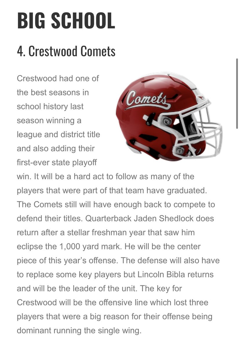 Your Comets are #4 in the <a href="/NEPAFootball/">NPF Football</a> Preseason Super Sox Power Rankings! Go CCCOMETS! 🏈☄️ <a href="/ArcangeliCoach/">Ryan Arcangeli</a> <a href="/PaFootballNews/">Pennsylvania Football News</a> <a href="/EPAFootball/">EasternPAFootball</a> @district2footb1 <a href="/johnmendolashow/">JOHN MENDOLA SHOW</a> <a href="/the2kzelaya/">Nick Zelaya</a> @NEPASportsPage <a href="/NEPANation/">NEPA Sports Nation</a> <a href="/570sportsshow/">Jack Ass</a> <a href="/CVSteveBennett/">Steve Bennett</a> <a href="/TLJohnErzar/">TL John Erzar</a> <a href="/sstallone5/">steve stallone</a>