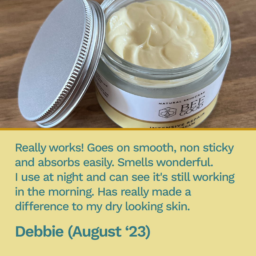 BeeGoodUK's tweet image. First review in for our NEW Intensive Hand Cream: 

"Really works! Goes on smooth, non-sticky &amp;amp; absorbs easily. Smells wonderful. I use at night &amp;amp; can see it's still working in the morning. Has really made a difference to my dry looking skin."

beegood.co.uk/product/intens…

#beegood