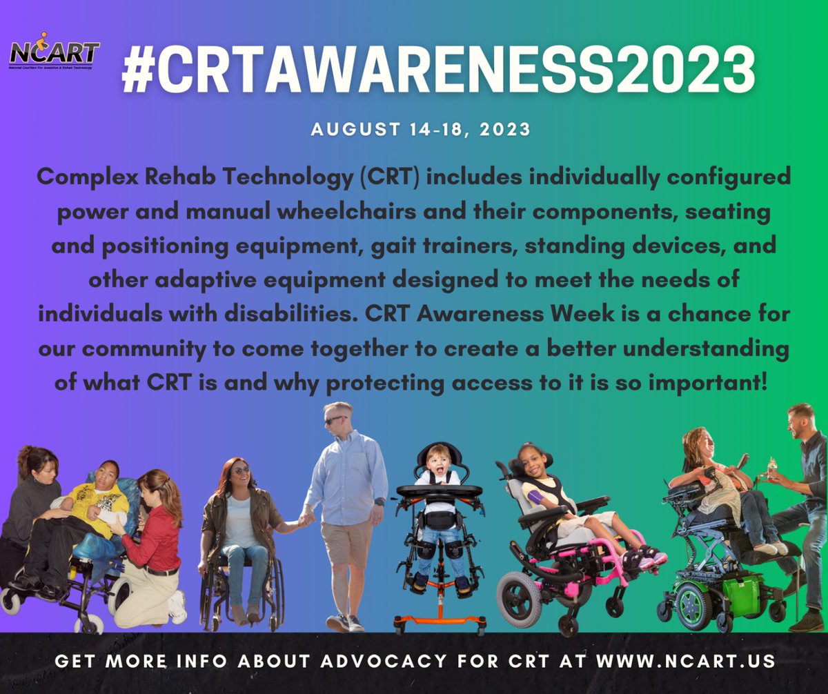 access2crt's tweet image. National CRT Awareness Week is finally here! Visit ncart.us/awarenessweek for some ideas to help you brainstorm or simply follow NCART on Facebook, Linked In, and Twitter to "love" and share our posts.  #CRTAwareness2023