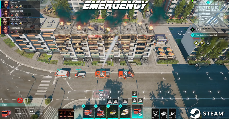 emergency_game's tweet photo. Grab your gear, recruit your squad, and jump into EMERGENCY's new Steam chapter. Play FREE now and be part of the action! Experience the adrenaline of co-op rescues and strategic challenges. 💪🎉 #EMERGENCY #NewOnSteam