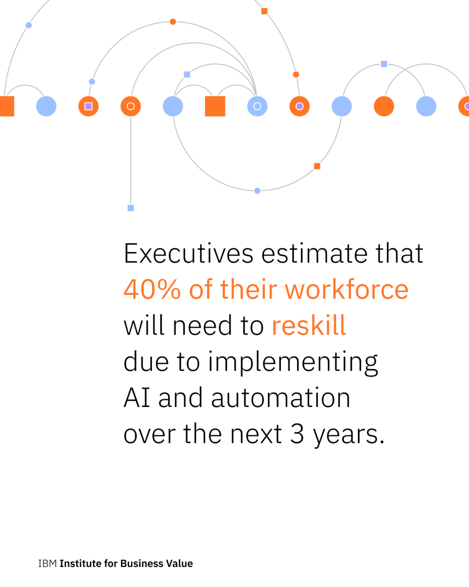 #AI won't replace people—but people who use AI will replace those who don't. Rapid advancements in AI are reshaping business models and transforming the future of work. Learn how the era of the augmented workforce can deliver exponential business value: ibm.co/3QCyx8o