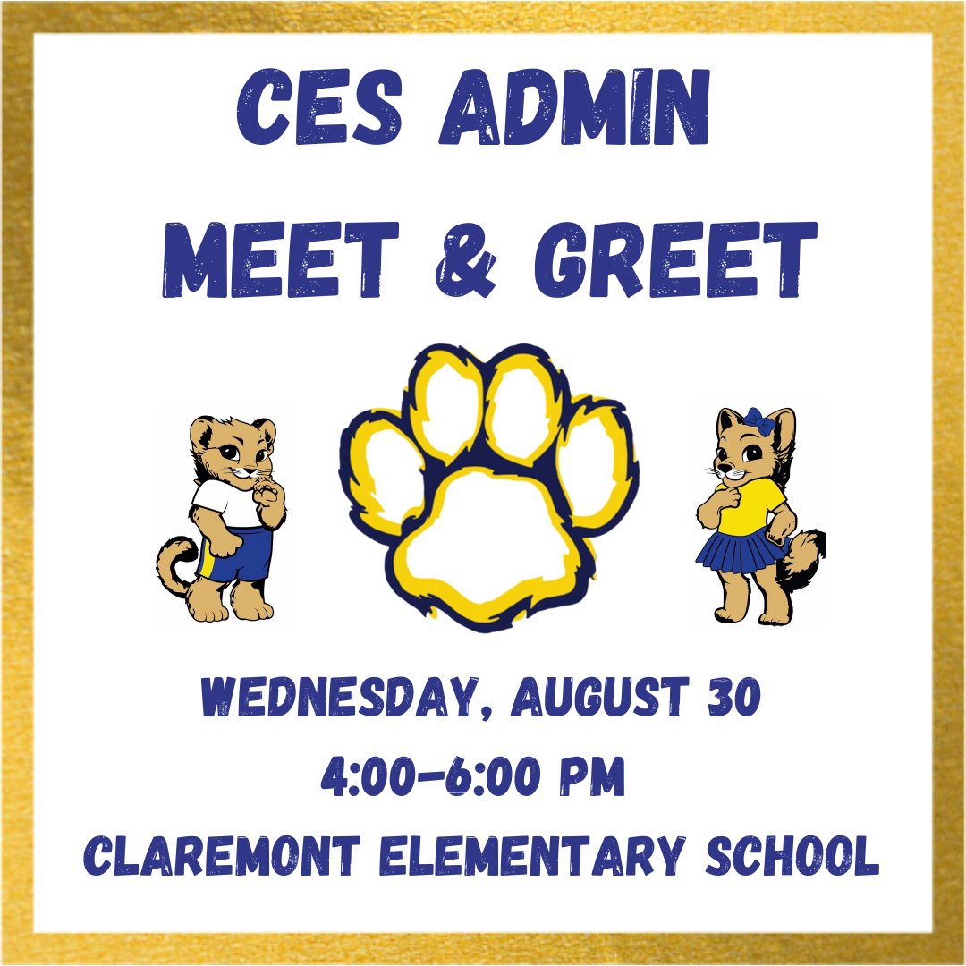 Angela Pape (@pape_ces_ftps) on Twitter photo Join us at Claremont's Administrative Meet & Greet Wednesday, August 30th from 4:00-6:00pm, to chat with returning Principal <a href="/Rivera_CES_FTPS/">Miguel Rivera</a> and me, Angela Pape, new to the team as Vice Principal! We hope to see you there! Join us at Claremont's Administrative Meet & Greet Wednesday, August 30th from 4:00-6:00pm, to chat with returning Principal <a href="/Rivera_CES_FTPS/">Miguel Rivera</a> and me, Angela Pape, new to the team as Vice Principal! We hope to see you there!