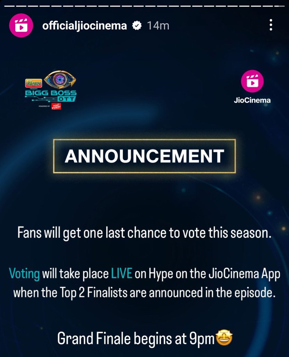 #BiggBoss_Tak👁 (@biggboss_tak) on Twitter photo It's official!!! LIVE VOTING between the Top-2 i.e. Elvish Yadav and Abhishek Malhan. Get ready for the last battle! 💪 It's official!!! LIVE VOTING between the Top-2 i.e. Elvish Yadav and Abhishek Malhan. Get ready for the last battle! 💪