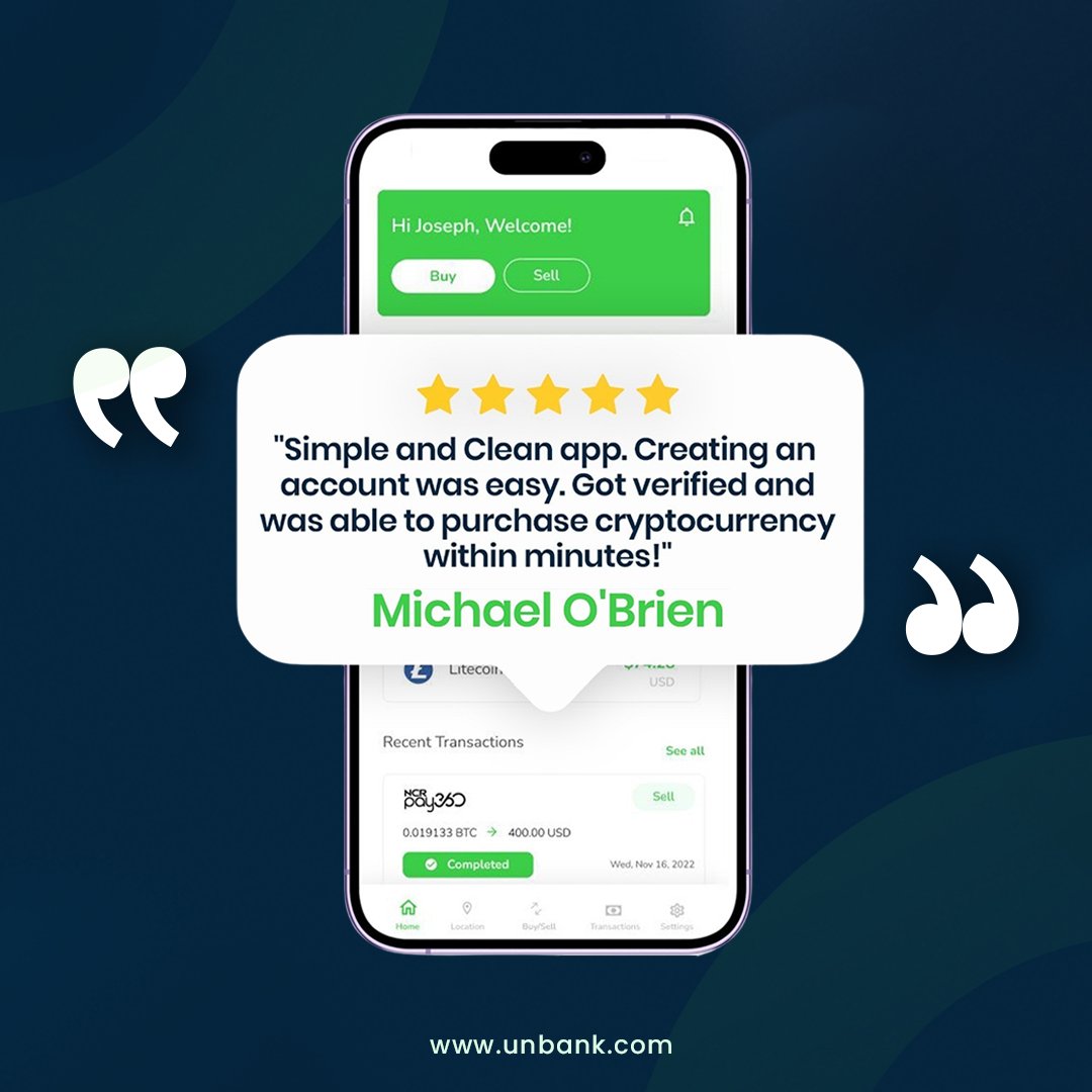 unbankworld's tweet image. ⭐️ Cash out your Crypto with the UNBANK App.
 
📲 Download our App Today!

play.google.com/store/apps/det…
apps.apple.com/us/app/unbank-…
.
.
#UNBANK #Bitcoin #UserReview #cryptowallet #cryptoservices