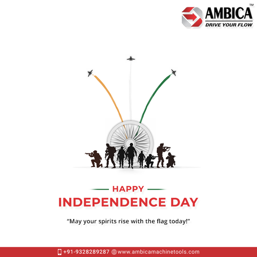 ambicamachine's tweet photo. Happy Independence Day!
May your spirits rise with the flag today

#IndependenceDay #CountryPride #FreedomCelebration #CelebratingFreedom #15th #August #AmbicaMachineTools https://t.co/pZFoHGhvlU