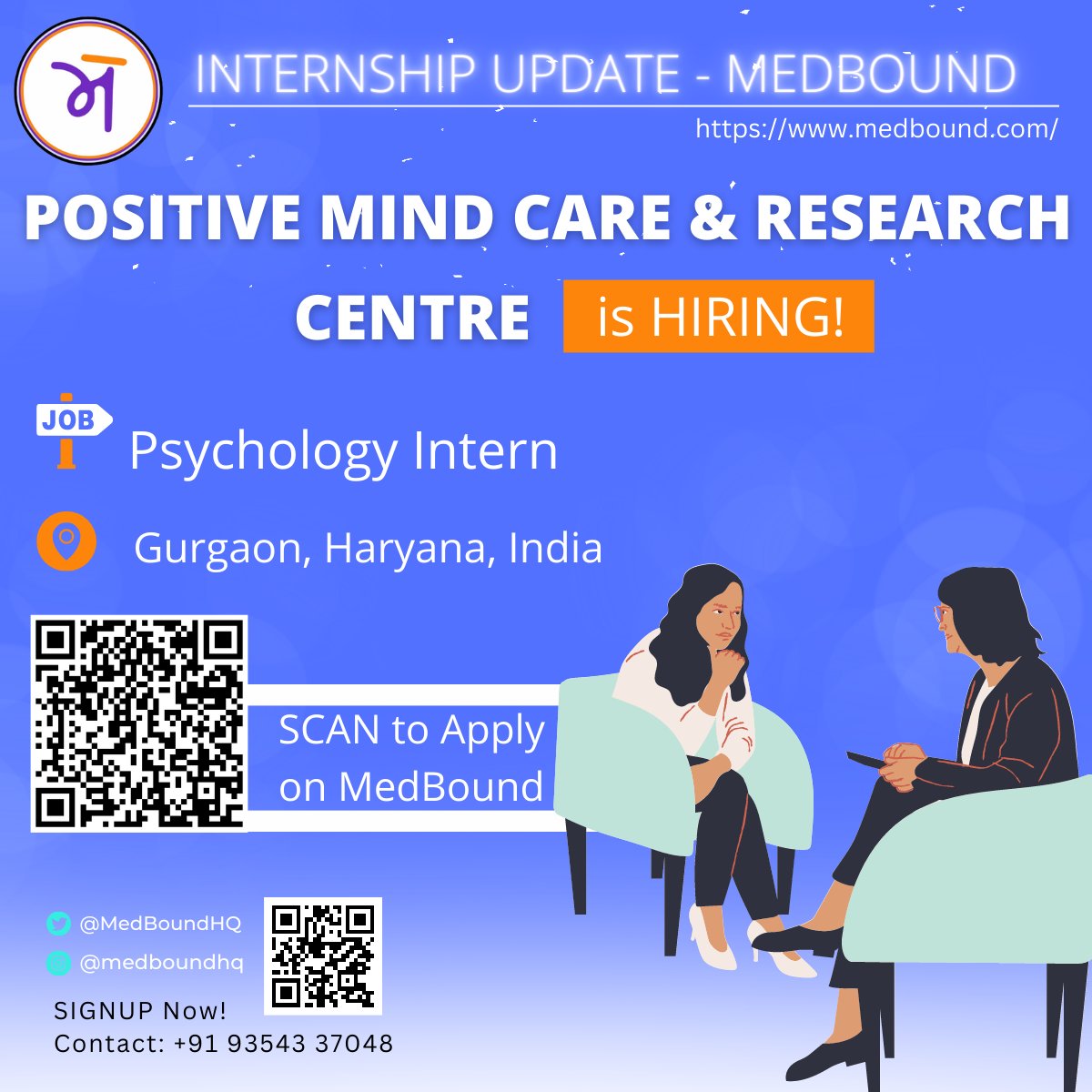 MedBoundHUB's tweet photo. 🚩 NEW Paid Internship Opportunity:

Positive Mind Care &amp; Research Centre is looking for Psychology Interns!

🔹 Apply on MedBound - https://t.co/vif3nDaXKl 

#psychology #psychologyinternship @PositivMindCare https://t.co/wAWlVzsV4e