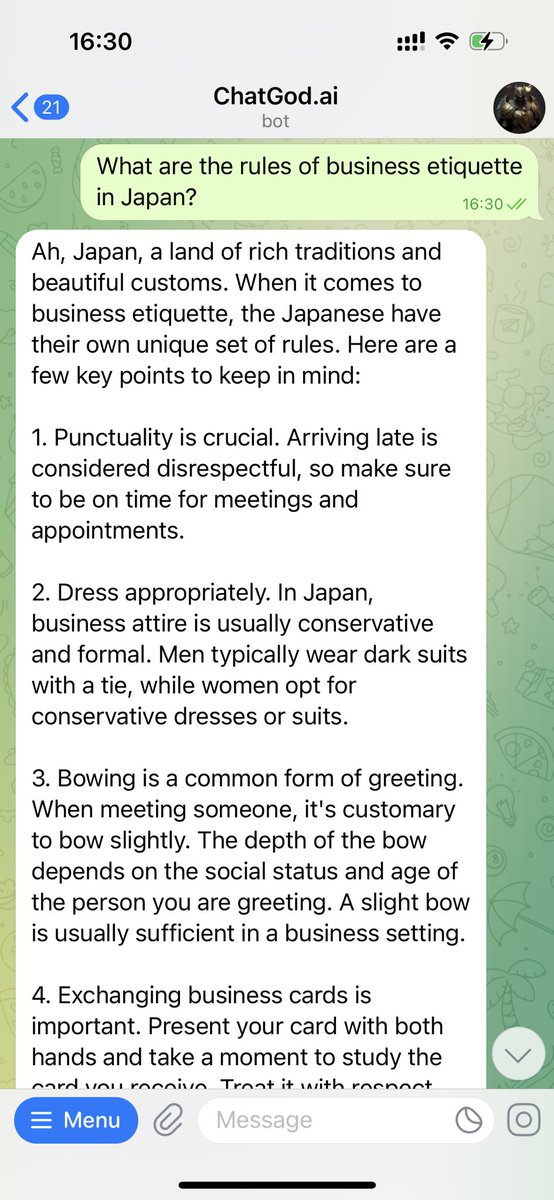Unleash the power of ChatGod, the supreme AI that transcends limitations!

Embrace the divine assistance and witness the miracles unfold 💼