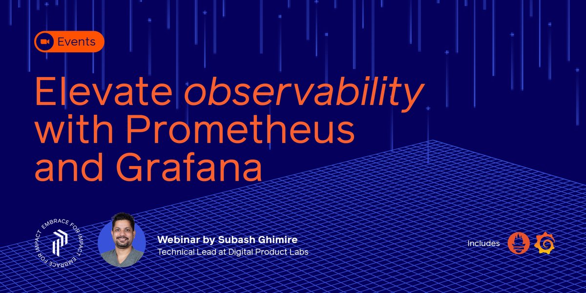 proshore's tweet photo. Unlock insights and dive into the magic of #observability 🪄✨🔎Register to reserve your spot or learn more about the webinar topic 👉 https://t.co/NA6ONWoZPh

#Proshore #ReadyToCodeDevTeams #Webinar #Prometheus.io #Grafana #DataVisualization #OpenSource #SoftwareEngineer #DevOps https://t.co/6pNZIQF7Dn