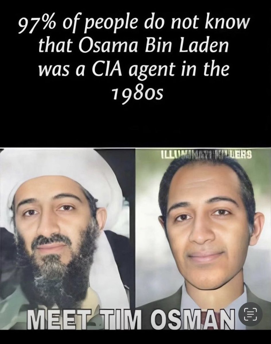 Vision4theBlind's tweet photo. Osama Bin Laden aka CIA agent Tim Osman https://t.co/FmMXwr0Vx3