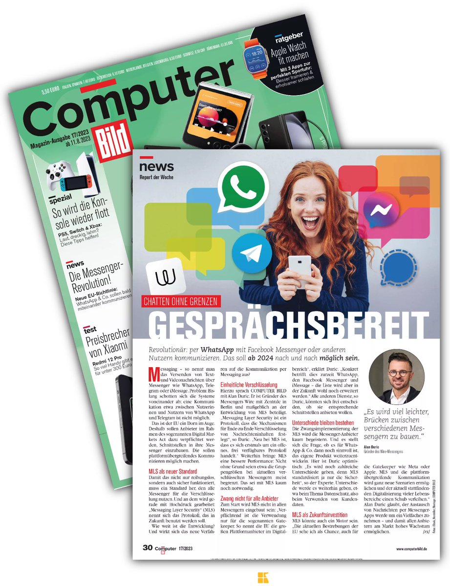 marii_chrisi's tweet photo. Ich hoffe, es wird dann ein entsprechendes Icon angezeigt, von wo die Nachricht versendet wurde, damit ich entscheiden kann, ob ich dahin antworten möchte! ⁦⁦@Europarl_DE⁩ ⁦@COMPUTERBILD⁩ >> Suggestion about COMPUTER BILD NR.017 2023 page 30 https://t.co/yL1My6EDKF https://t.co/4ka0HLBLnf