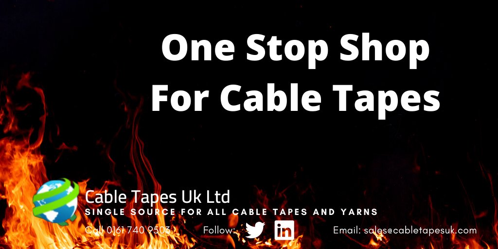 We have a wide ranging selection of fire performance tapes for use in fire resistant cables. 
Get in touch today 
Click: cabletapesuk.com/Categories/Pro…
Call: +44 (0)161 740 9503 
#wire #supply #ukmfg #electrical #manufacturing #cables