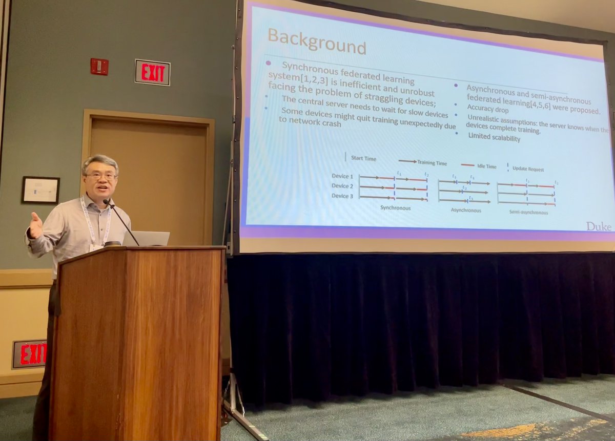 FL4DataMining's tweet photo. Great thanks to our exceptional speakers, Jian Pei (Duke), Salman Avestimehr (USC &amp; FedML), Yiran Chen (Duke), Aidong Zhang (University of Virginia) https://t.co/0wHWIganht