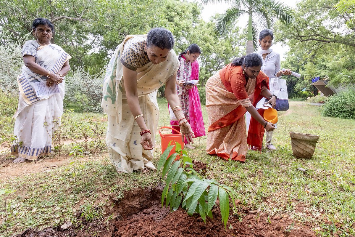 JayantiRavi's tweet photo. 'Meri Mati Mera Desh'- we have taken the pledge and planted the sapling for the 77th Independence Day.
#Auroville #MeriMatiMeraDesh #Treesapling https://t.co/3x9YcCE2xn