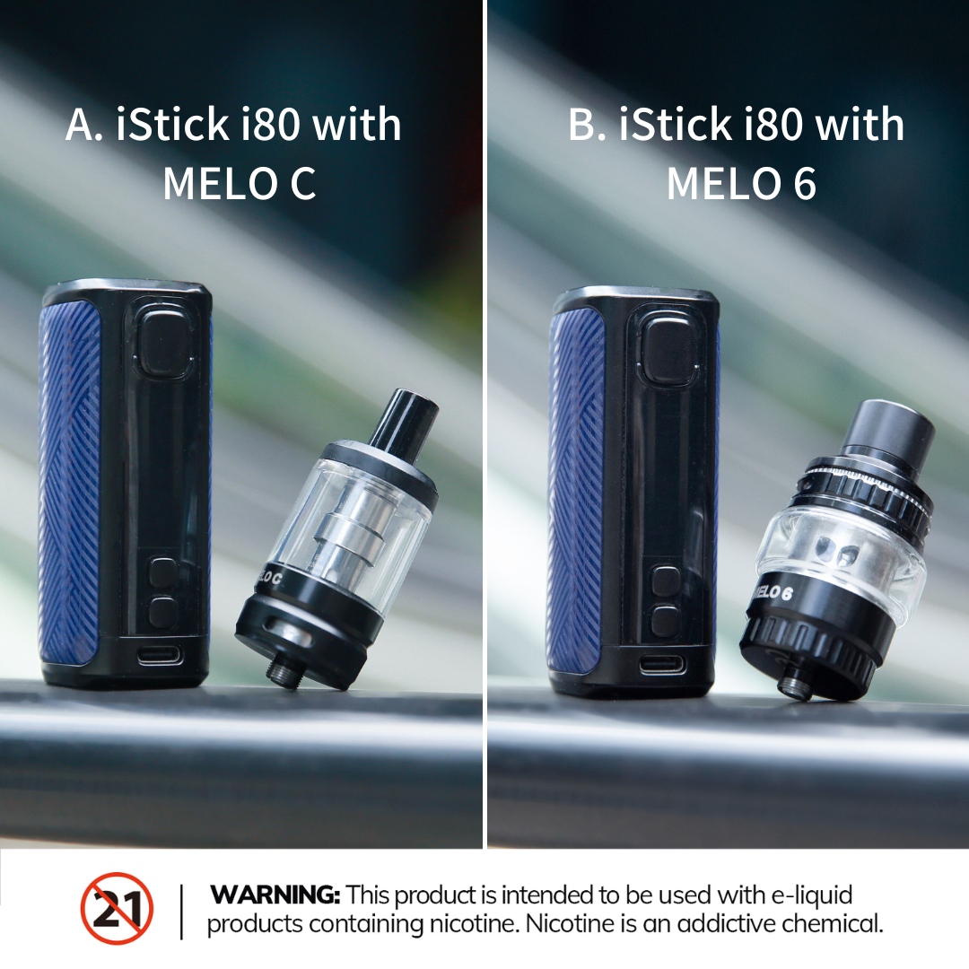 MELO series tank💨💦which would you like to use on iStick i80 mod?

Warning: This product may contain nicotine. Nicotine is an addictive chemical. Our products are restricted to adults 21+ only.⁠

#Eleaf #Eleafglobal #vapebox #mod #EleafVapes #iSticki80 #melotank