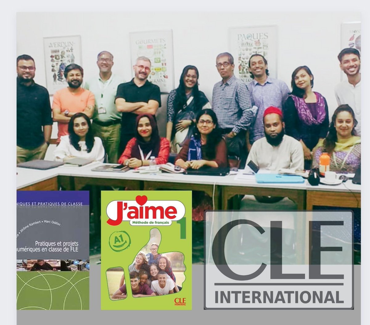 w2YDAvid's tweet photo. Six heures de formation grâce à @CLEinter à @afdhaka : enseigner le #Fle aux adolescents - diversité des jeunes publics.
Et après-midi, FLE et numérique. https://t.co/eegrBaivoK