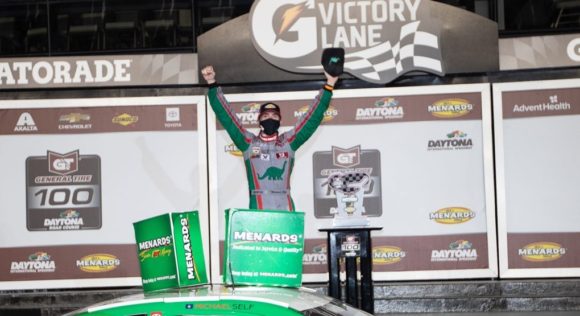 HoursofRacing's tweet photo. On this day in 2020, @michaelself scored his 9th career @ARCA_Racing win at @DAYTONA Road Course #ARCA #ARCAMenards #GeneralTire100 #FlyTheV #DINOracing #TeamToyota https://t.co/pORGvvWPMb