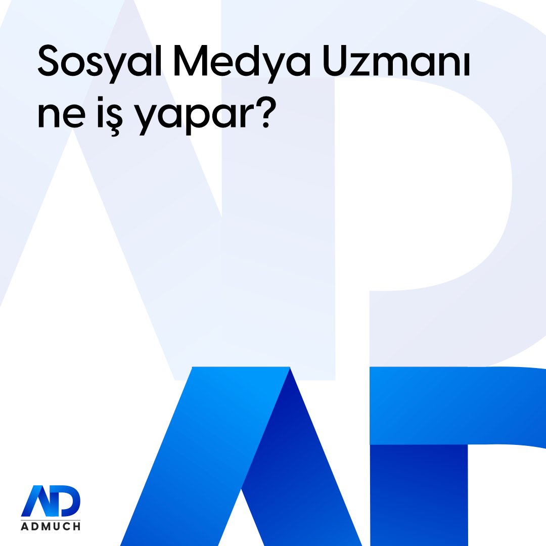 Sosyal medya uzmanı, markaların çevrimiçi varlığını güçlendirir, hedef kitleyle etkileşimi artırır ve sosyal medya kanallarını kullanarak iş hedeflerini destekler.
#AdmuchDigitalAgency #Admuch #sosyalmedyauzmanı #sosyalmedya