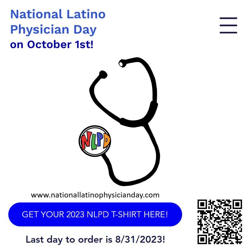 🚨 ALERT 🚨National Latino Physician Day Website is live!! Order your T shirts NOW (truly limited run that stops at the end of 8/31/2023 and then ships). Reasonably priced T shirt proceeds for LMSA and MiMentor. Three important documents on the website: Letter to send out to…