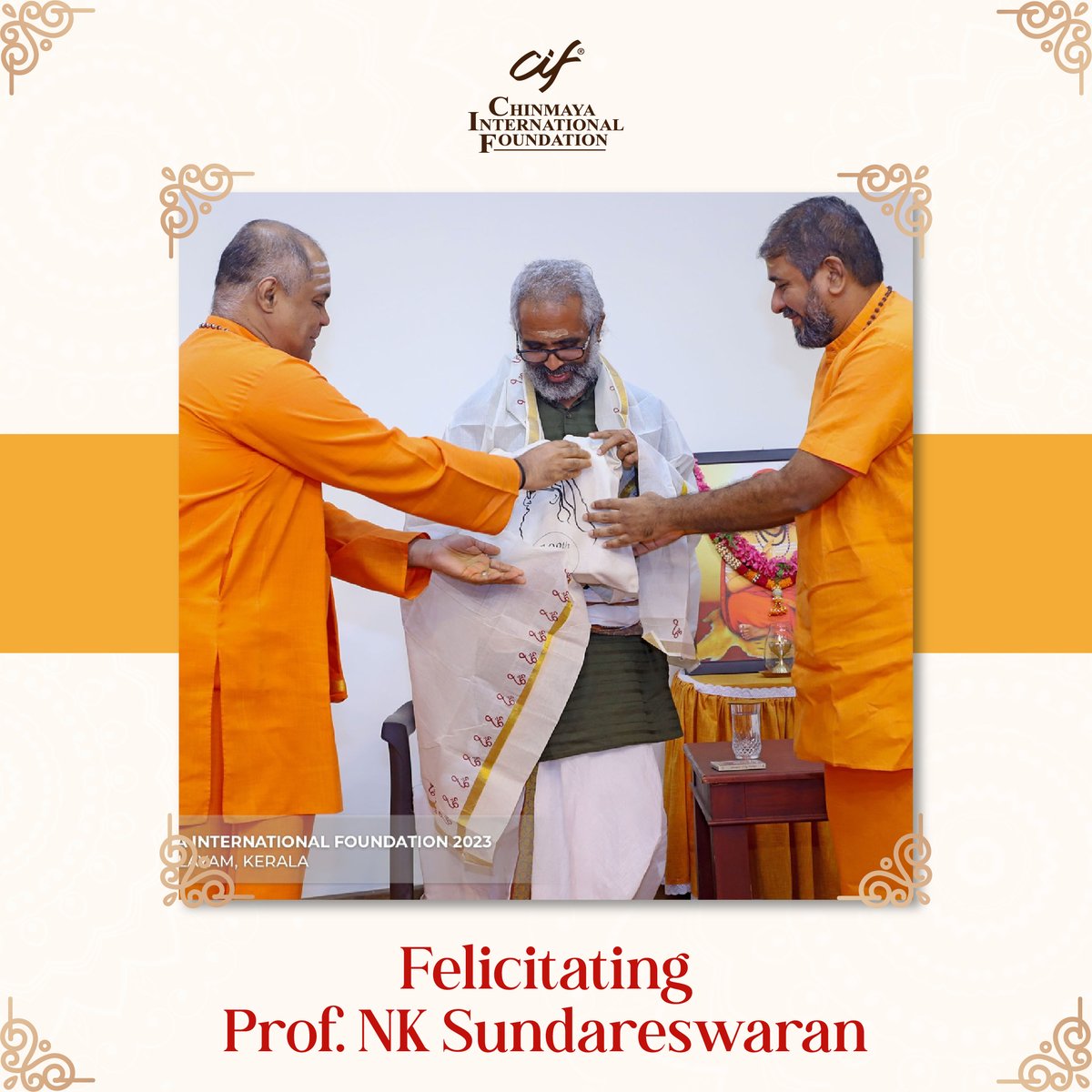ciftweets's tweet photo. The commencement was graced by the presence of Prof. N.K. Sundareswaran, Chairman of Sanskrit Department – Calicut University, and #SwamiAdvayananda.
#ChinmayaInternationalFoundation #CIF #CIFKochi #PujaVidhanamInauguration #PujaVidhanam #PujaVidhanamCourse #ResidentialCourse https://t.co/h3kpfa6SbP