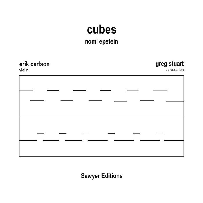 Some recent releases I’ve been listening to that I’ve found to be really excellent, Part III:

Nomi Epstein performed by @rkcrlsn &amp; <a href="/_GregStuart/">Greg Stuart</a> on <a href="/SawyerEditions/">Sawyer Editions</a> (this one is particularly arresting)

sawyereditions.bandcamp.com/album/cubes