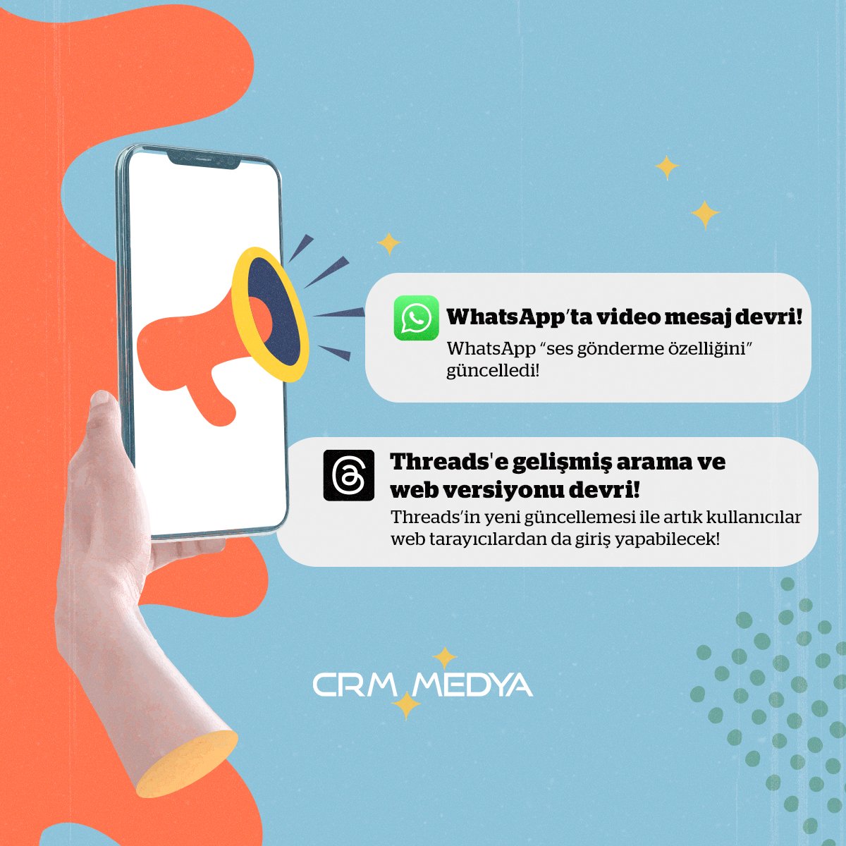 📌 WhatsApp'tan büyük yenilik! Artık video mesajlaşma dönemine hoş geldiniz! 🎥
📌 Ve Threads kullanıcılarına müjde! Artık web tarayıcınızdan da Threads kullanabileceksiniz! 🌐
Hep bir adım önde olmak için bu yenilikleri kaçırmayın! 🚀
Yenilikler hakkında ne düşünüyorsunuz?