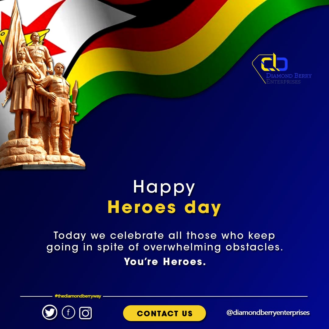 DiamondberryEnt's tweet photo. Happy Holidays Zimbabwe #NationalHerosDayzw https://t.co/DsNiBbKrSk