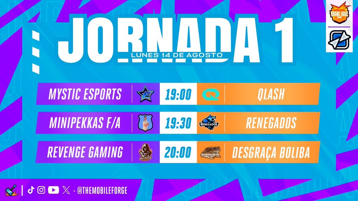 TMF Brawl Stars (@tmfbrawlstars) on Twitter photo 🔊| ¡BRAWL HAUL S3 - J1!
🪧Matchs:
<a href="/MysticEsportsOP/">Mystic Esports</a> 🆚 <a href="/QLASH_Spain/">QLASH España 🐉</a>
#Minipekkas 🆚 <a href="/RenegadosBS/">Renegados</a>
<a href="/Revenge_ofc/">Revenge Gaming 🌟</a> 🆚 #DesgracaBoliba
📽️Trasmisión Oficial:
🎙️<a href="/NacoTV_/">Naco</a> - <a href="/tatofox9/">Tatofox9</a>
🇪🇦 twitch.tv/nacotv_
🎙️ <a href="/8Viruss_/">8Viruss</a> - <a href="/wcalixtoo/">William Calixto</a>
🇧🇷 twitch.tv/8viruss
#BrawlHaul #BrawlStars 🔊| ¡BRAWL HAUL S3 - J1!
🪧Matchs:
<a href="/MysticEsportsOP/">Mystic Esports</a> 🆚 <a href="/QLASH_Spain/">QLASH España 🐉</a>
#Minipekkas 🆚 <a href="/RenegadosBS/">Renegados</a>
<a href="/Revenge_ofc/">Revenge Gaming 🌟</a> 🆚 #DesgracaBoliba
📽️Trasmisión Oficial:
🎙️<a href="/NacoTV_/">Naco</a> - <a href="/tatofox9/">Tatofox9</a>
🇪🇦 twitch.tv/nacotv_
🎙️ <a href="/8Viruss_/">8Viruss</a> - <a href="/wcalixtoo/">William Calixto</a>
🇧🇷 twitch.tv/8viruss
#BrawlHaul #BrawlStars