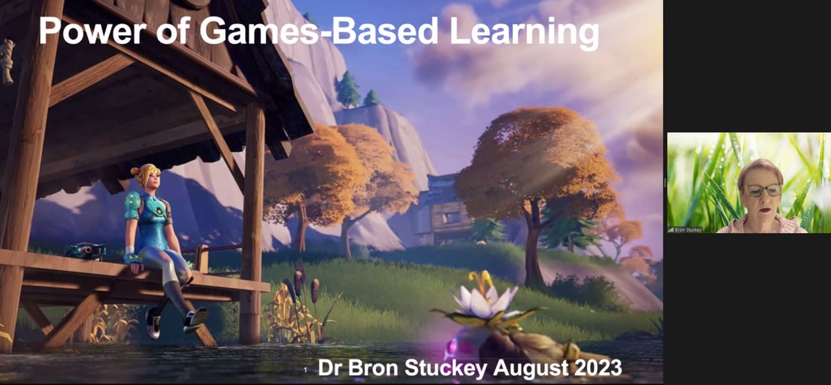 So great to hear @BronSt sharing her expertise around game based learning as we work with a group of amazing educators to bring #GBL and #FortniteCreative together to create lesson plans with a call to action around #socialimpact and #climateaction @FNCreate @UnrealEngine