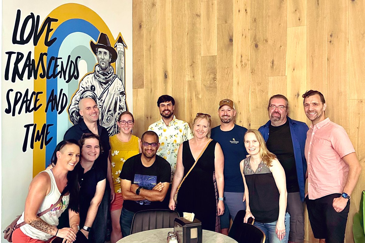 Fun back-to-school faculty dinner and welcome to our newest band member, Julian Muñoz!