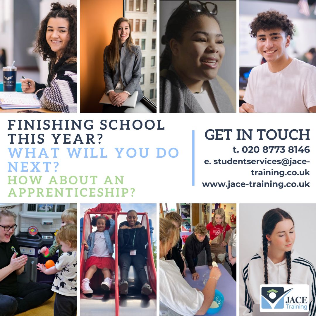 JACETraining's tweet image. When you leave school or college you could do an Apprenticeship.  Call our JACE Student Services team to find out more #apprenticeships #studyprogrammes #College #schoolleaver #gcses2023 #alevels2023 #nextstep #wallington #streatham #crawley