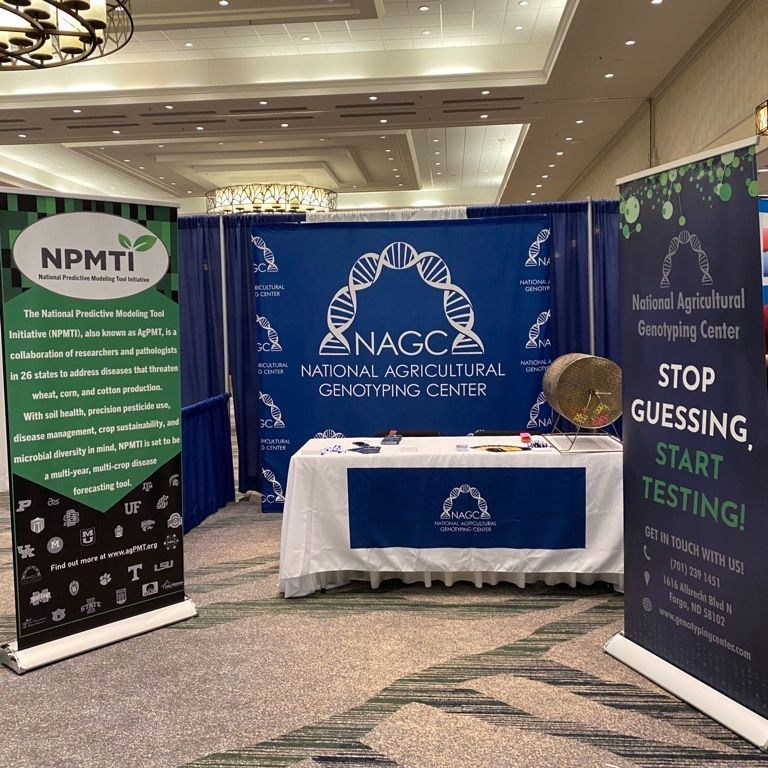 nagclab's tweet photo. Stop by and say hi if you are at #PlantHealth2023! We are in booth 112 representing the National Predictive Modeling Tool Initiative. #NAGCLab #NPMTI #WeHaveATestForThat https://t.co/LaH8yke7mi