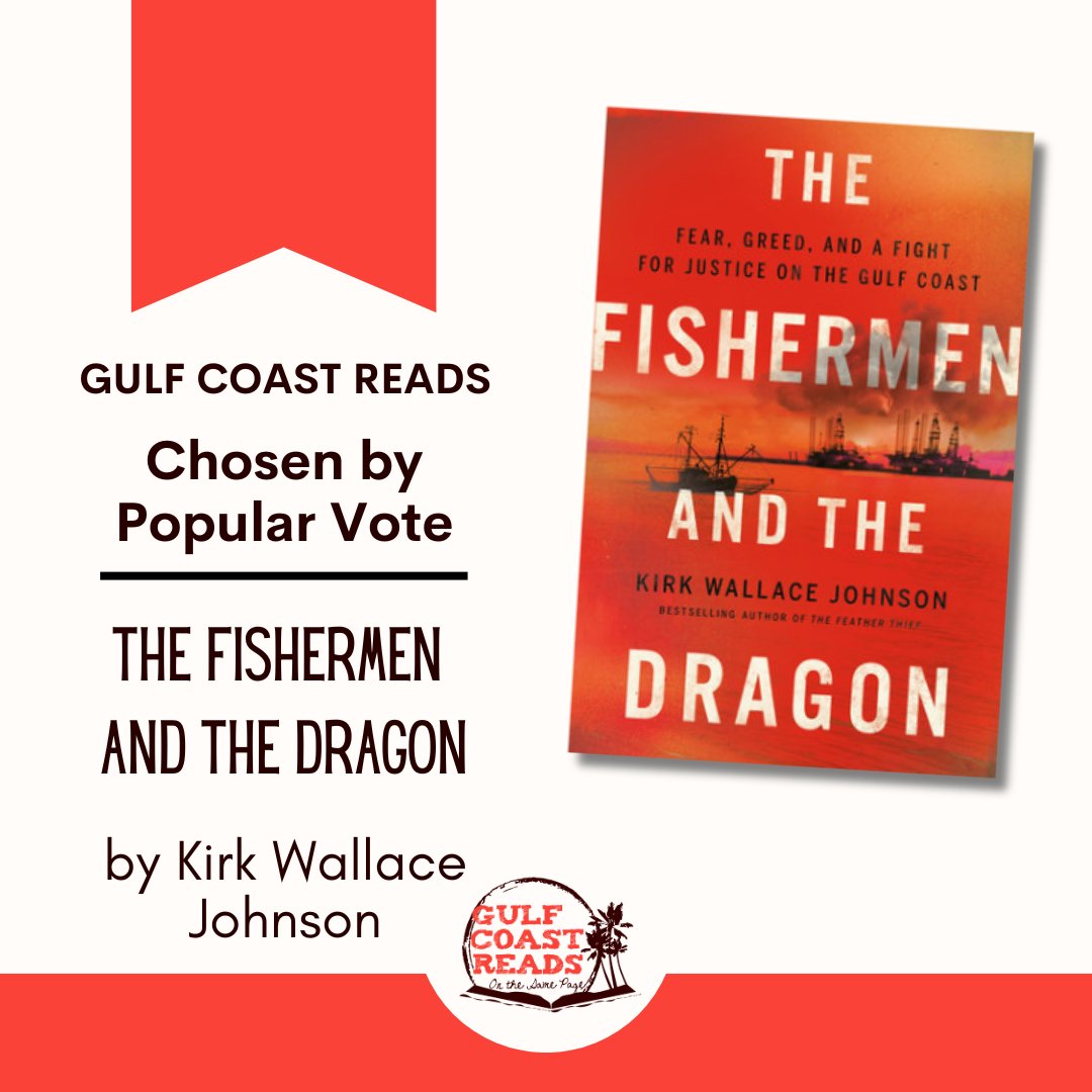 Harris County Public Library (@harriscountypl) on Twitter photo By popular vote, our Gulf Coast Reads Book Pick for 2023 is The Fisherman and the Dragon by <a href="/KirkWJohnson/">Kirk Wallace Johnson</a> ⛵
Join HCPL, partner libraries and organizations, for special programs including a virtual author talk with Kirk Wallace Johnson!
More info bit.ly/3CADXty By popular vote, our Gulf Coast Reads Book Pick for 2023 is The Fisherman and the Dragon by <a href="/KirkWJohnson/">Kirk Wallace Johnson</a> ⛵
Join HCPL, partner libraries and organizations, for special programs including a virtual author talk with Kirk Wallace Johnson!
More info bit.ly/3CADXty