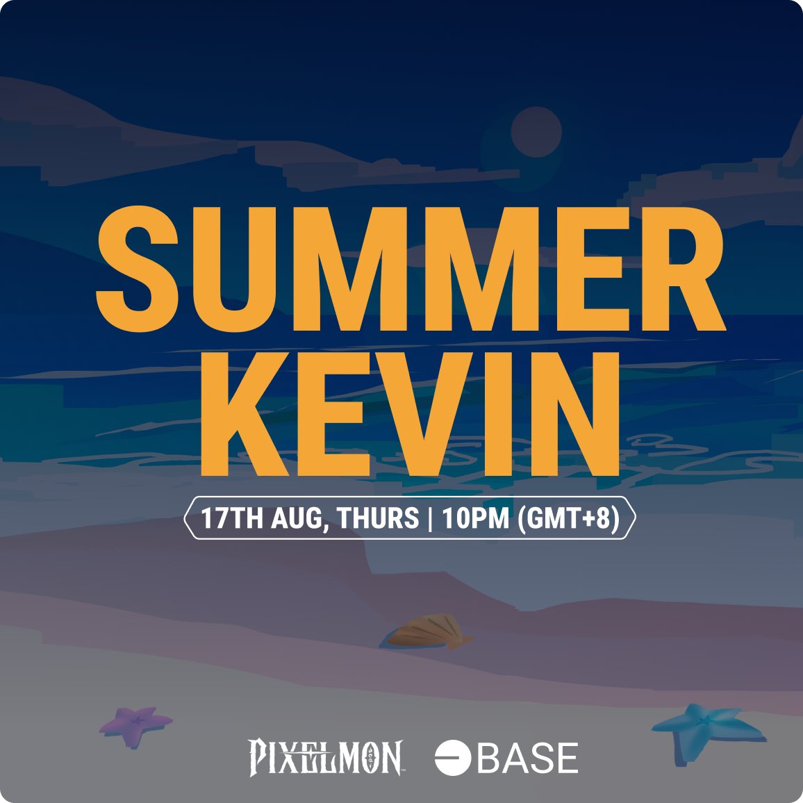 Introducing Summer Kevin 🟡

A phygital product launching on 17th of August 2023, 9AM (PT)

<a href="/BuildOnBase/">Base Build</a> in collaboration with <a href="/coinbase/">Coinbase 🛡️</a> for 🟡Onchain Summer