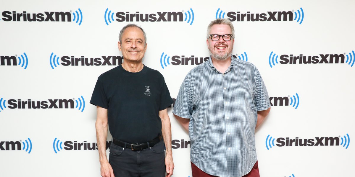 On Tuesday, a couple of shots of Gene and Paul in-studio with Robert Aubry Davis at the Sirus XM office! Tune in on Tuesday, September 12 at 7 pm (ET) to hear them talk about the final few months of the ESQ’s journey, our final album, and our upcoming documentary.