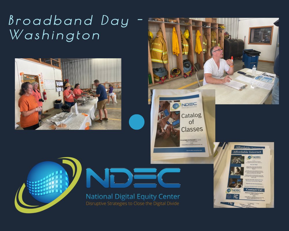 NDEC's happy to spread the Digital Equity message at Washington's Broadband Day! We are always excited to participate in significant community events.  @susancorbett, <a href="/MainePublic/">Maine Public</a>, <a href="/MEDECD/">Maine Dept. of Economic & Community Development</a>, <a href="/MEConnectivity/">Maine Connectivity Authority</a>, <a href="/NTIAgov/">NTIA</a> , #digitalequity
digitalequitycenter.org